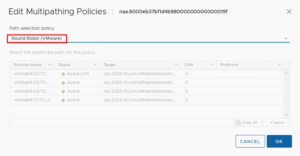 Change Multipath Policy