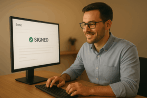 un expert IT satisfait de voir son mail signé avec DKIM